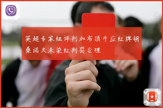英超专家组评判加布顶牛应红牌胡桑诺夫未染红判罚合理